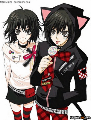 cute emo love anime. anime lovers emo. picture