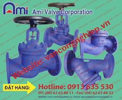 Van cầu chữ ngã Ami - Germany / bellow seal globe valve Ami