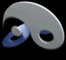 3D Blue and White Ying Yang Pictures, Images and Photos