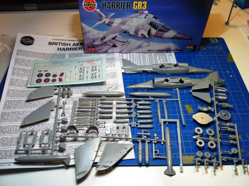 Airfix 1 72 Harrier Gr3 In Winter Camo - Build Log - The Unofficial 