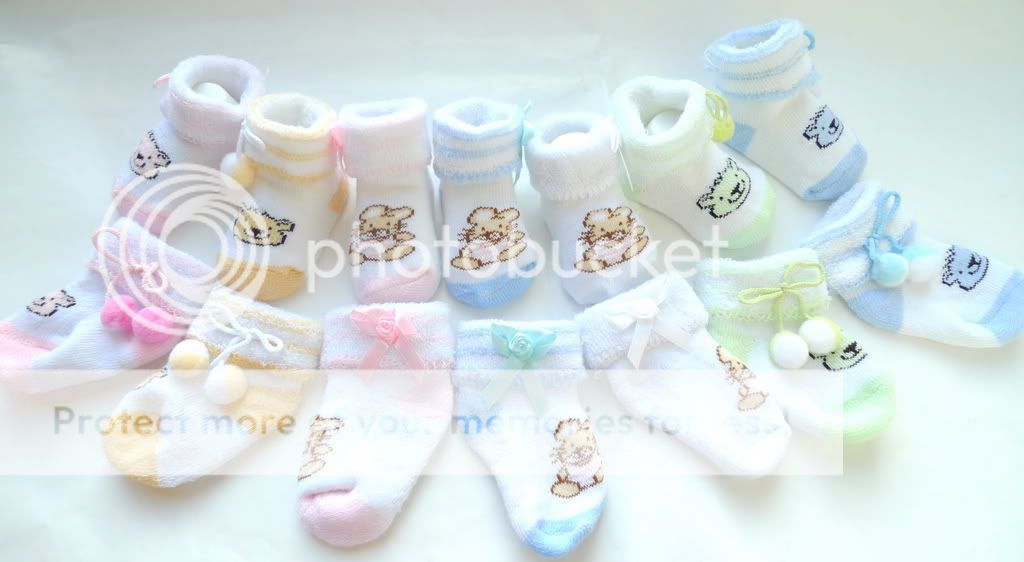 Pairs Baby Booties Bear Rabbit Socks 0 to 6M New