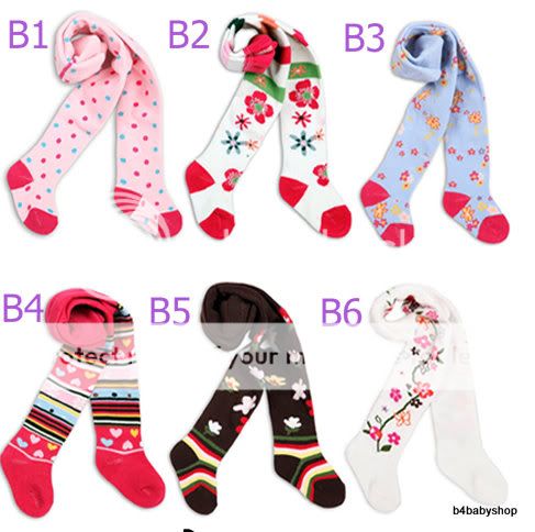 2 x Baby Girls Colourful Socks Tights 3 6M 6 12M12 18M